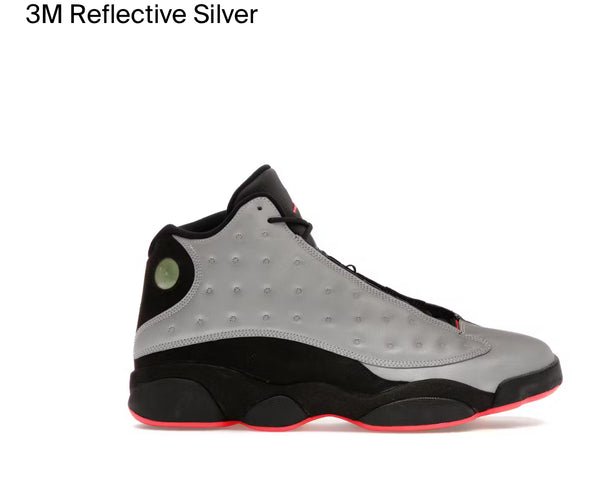 AIR JORDAN RETRO 13 PRM GS 3M REFLECTIVE SILVER