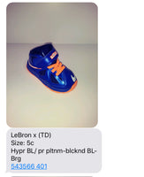 NEW NIKE LEBRON 10 Toddler NEW YORK KNICKS color-way LAST ONE 5C