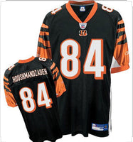 NEW TJ HOUSHMANDZADEH CINCINNATI BENGALS BLACK REEBOK JERSEY MEND MEDIUM