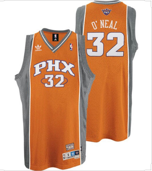 NEW SHAQUILLE ONEIL PHOENIX SUNS ORANGE REEBOK JERSEY MENS MEDIUM