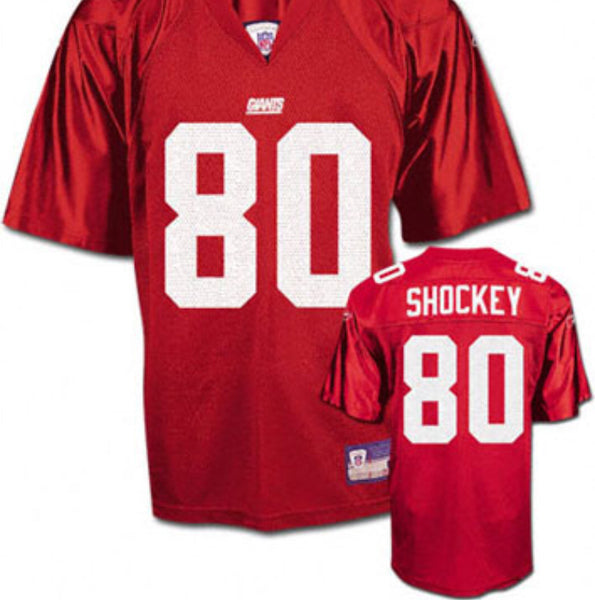 JEREMY SHOCKEY NFL NEW YORK GIANTS  RED JERSEY MENS XL