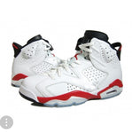 AIR JORDAN RETRO 6 WHITE/RED 2010