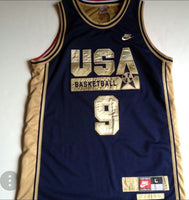 NIKE MICHAEL JORDAN 92 OLYMPIC DREAM TEAM SPECIAL EDITION BLACK/GOLD JERSEY XXL