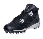 AIR JORDAN RETRO 4 MOLDED OREO BASEBALL CLEATS BLACK