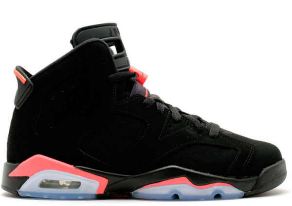 AIR JORDAN RETRO 6 BLACK/ INFARED MENS