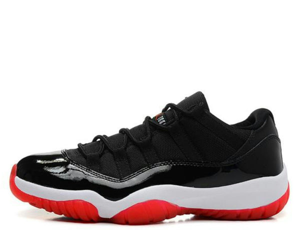 AIR JORDAN RETRO 11 LOW BLACK/RED GS