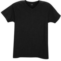 CSG BLACK PLAIN V NECK TEE