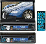BOSS SINGLE DIMM FLIPOUT TV DVD CD PLAYER 6 MONTH WARRANTY