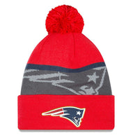 NEW ERA NEW ENGLAND PATRIOTS GOLD FOIL KNIT WINTER HAT