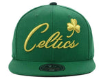 MITCHELL & NESS BOSTON CELTICS FITTED HAT TC METALLIC