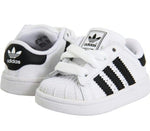 ADIDAS CLASSIC SUPER STAR SHELL WHITE BLACK TODDLER