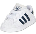 ADIDAS CLASSIC SUPER STAR SHELL WHITE NAVY TODDLER