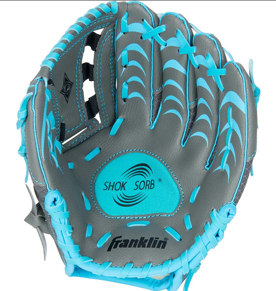 FRANKLIN INFINITE WEB TEE BALL 10.5" LEFT HAND GLOVE FOR RIGHT HAND THROWER