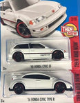 HOT WHEELS HONDA BUNDLE 1990 HONDA CIVIC EF REDLINE & HONDA CIVIC TYPE R REDLINE